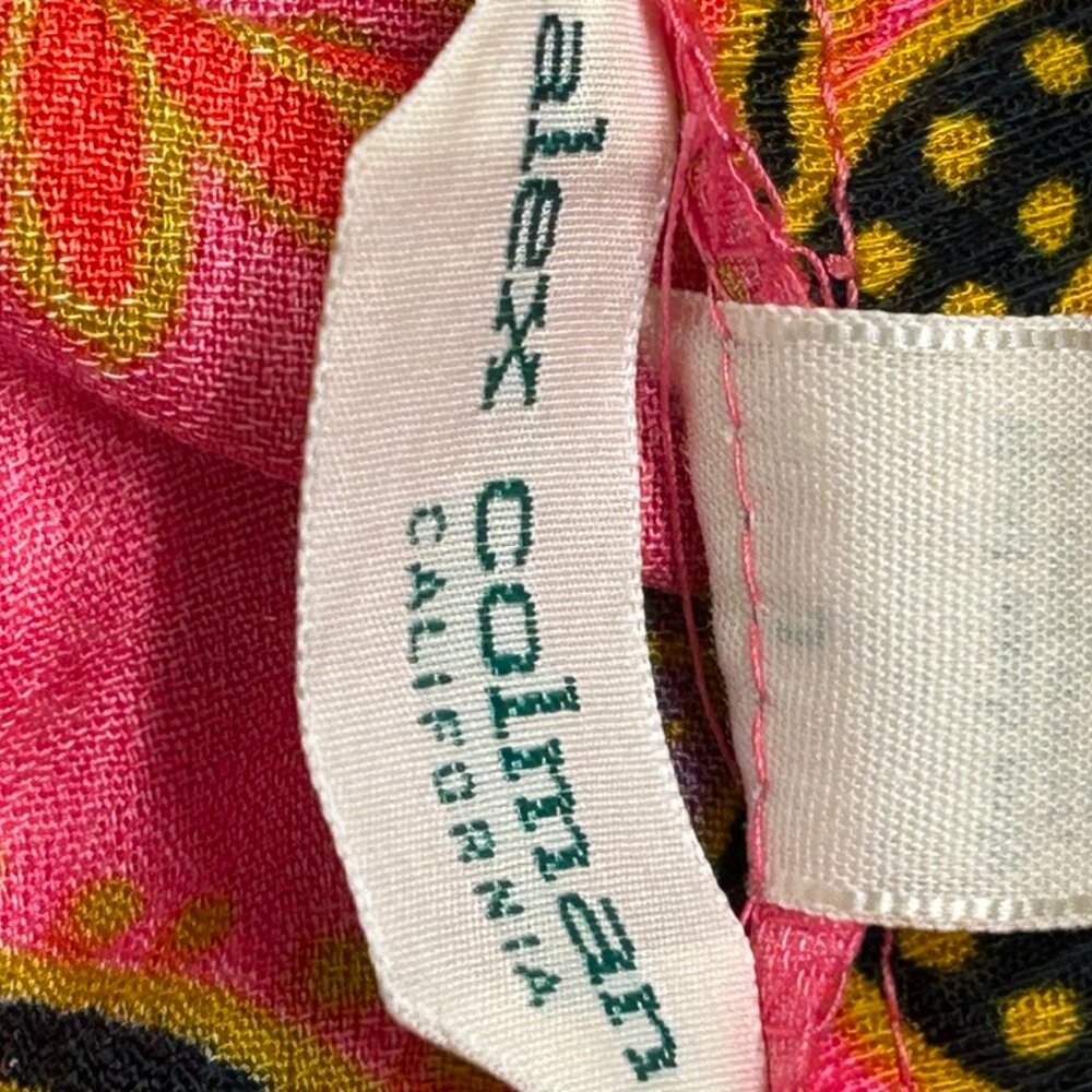 Vintage Late 60s/70s Alex Colman Small Psychedelic Wrap Maxi Skirt --Groovy! - Picture 10 of 13